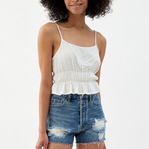 LA Hearts Cinched Peplum Cami Top